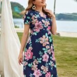 Renta de Vestido de Maternidad Estampado Modelo 46